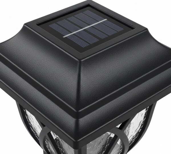 Lampă solară LED LAWN LED/1,2V 100 mAh 3000K 44 cm IP44 negru
