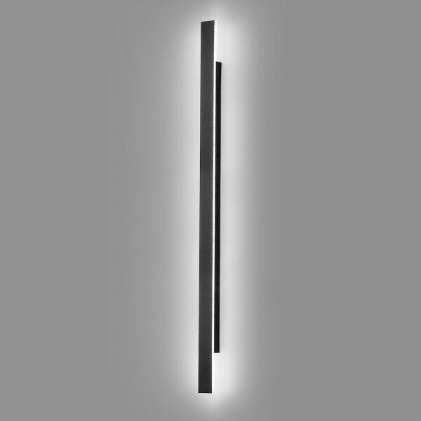 Aplica LED de exterior WOW, 20W, 230V, 3000/4000/6000K, 120 cm, IP54, negru
