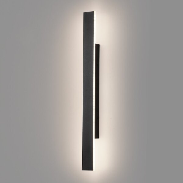 Aplica LED de exterior WOW LED/11W/230V 3000/4000/6000K 60 cm IP54 negru