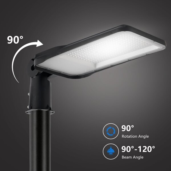 Brilagi-LED Lampă de exterior cu stâlp și kl. 5 m URBANLIGHT LED/200W/230V negru IP65