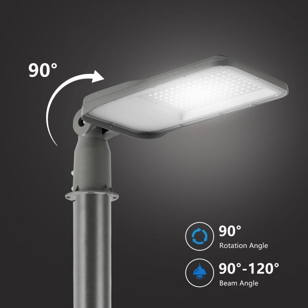 Brilagi-LED Lampă de exterior cu stâlp și cablu de 3 m URBANLIGHT LED/100W/230V gri IP65