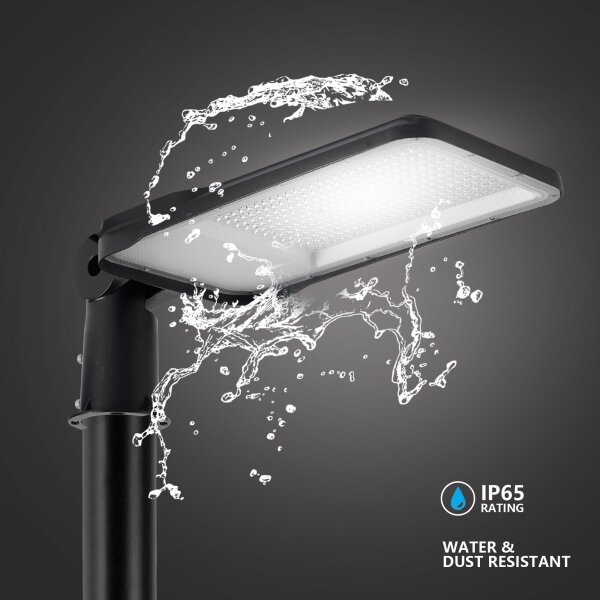 Brilagi-LED Lampă de exterior cu stâlp și kl. 5 m URBANLIGHT LED/200W/230V negru IP65