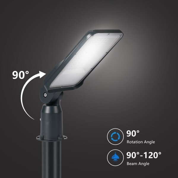 Lampă LED de exterior Brilagi URBANLIGHT, cu stâlp și cablu de 3 m, 50W/230V, antracit, IP65