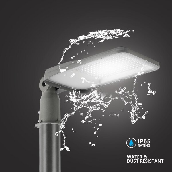 Brilagi-LED Lampă de exterior cu stâlp și cablu de 3 m URBANLIGHT LED/100W/230V gri IP65