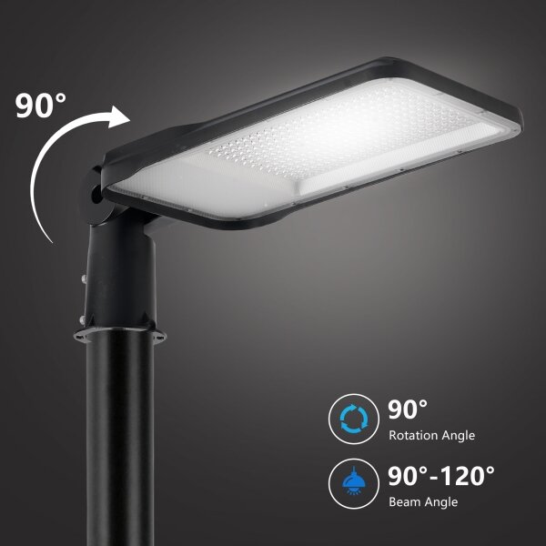 Brilagi-LED Lampă de exterior cu stâlp și kl. 3 m URBANLIGHT LED/200W/230V negru IP65