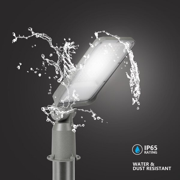 BRILAGI - Lampă LED de exterior cu stâlp și cablu 3 m URBANLIGHT LED/50W/230V, gri, IP65
