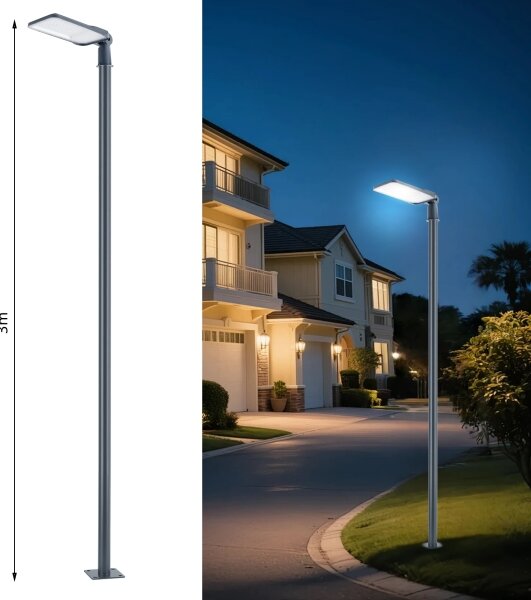 Lampă LED de exterior Brilagi-LED cu stâlp și kl. 3 m URBANLIGHT LED/200W/230V antracit IP65