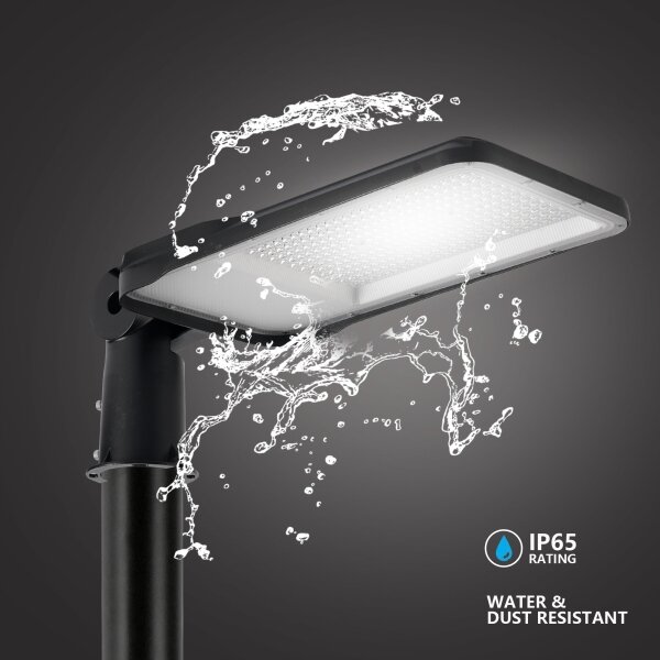 Brilagi-LED Lampă de exterior cu stâlp și kl. 3 m URBANLIGHT LED/200W/230V negru IP65