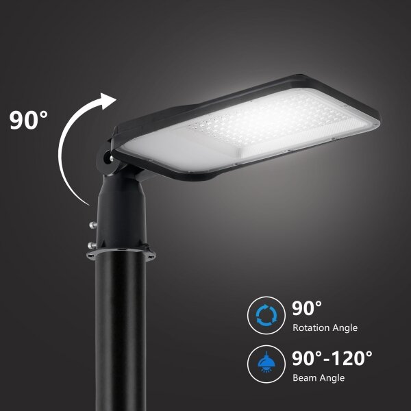 Lampă LED de exterior Brilagi cu stâlp și cablu de 3 m URBANLIGHT LED/100W/230V, negru, IP65