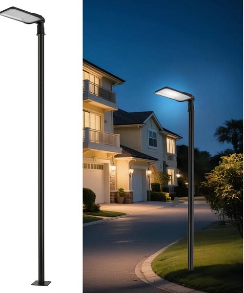 Brilagi-LED Lampă de exterior cu stâlp și kl. 3 m URBANLIGHT LED/200W/230V negru IP65