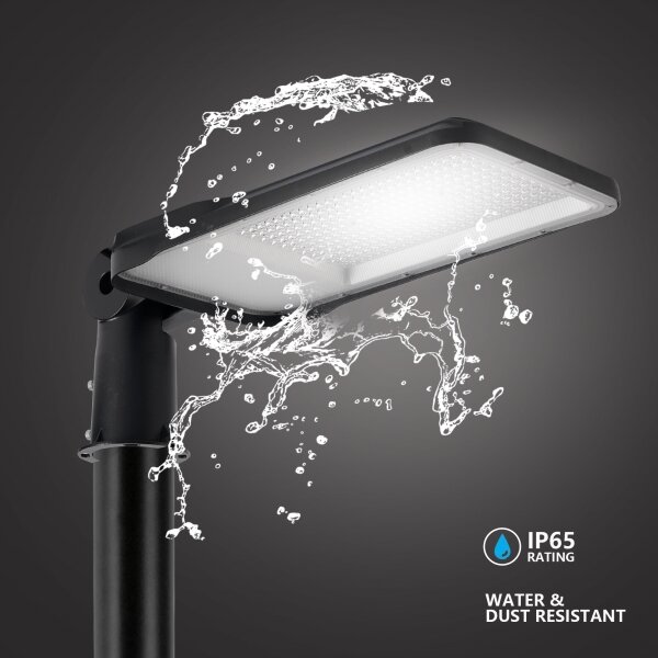 Brilagi-LED Lampă de exterior cu stâlp și cablu 4 m URBANLIGHT LED/200W/230V neagră IP65