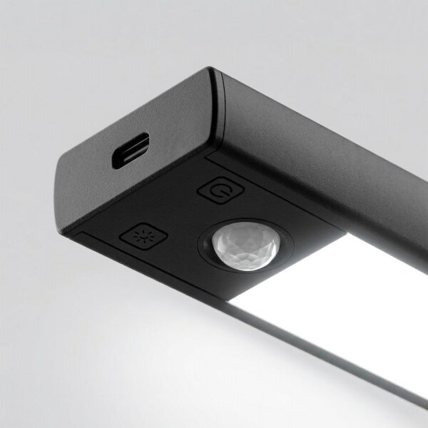 Set de 2 corpuri LED reîncărcabile pentru mobilier cu senzor VIRO LED/1W/800 mAh 20 cm CCT negru