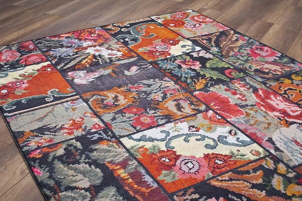 Covor JAZZ CHENILLE, 75x150 cm, forma dreptunghiulara, poliester, mult