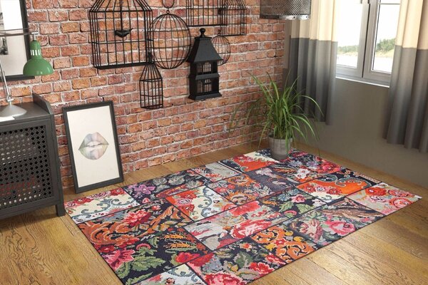 Covor JAZZ CHENILLE, 75x150 cm, forma dreptunghiulara, poliester, mult