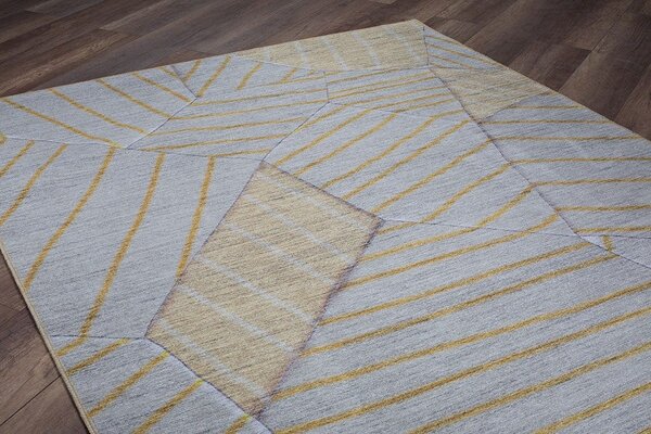 Covor FUNK CHENILLE, 75x150 cm, forma dreptunghiulara, poliester, galb