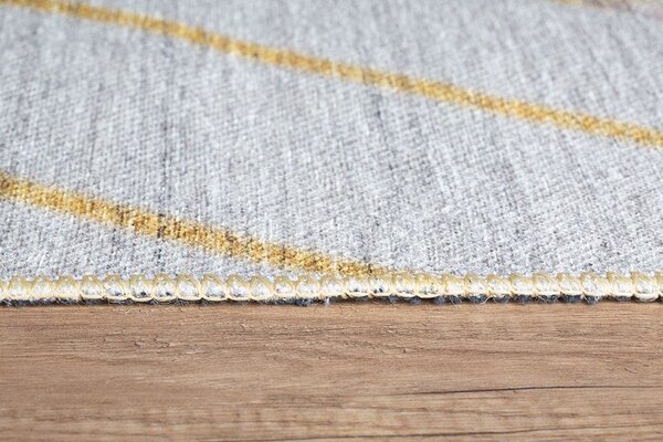 Covor FUNK CHENILLE, 75x150 cm, forma dreptunghiulara, poliester, galb