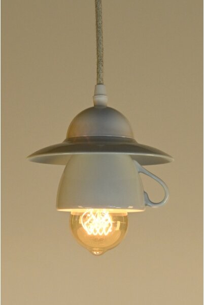 Bohemia-Design - Lustru din porțelan pe cablu 1xE27/60W/230V