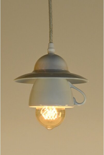 Bohemia-Design - Lustru din porțelan pe cablu 1xE27/60W/230V