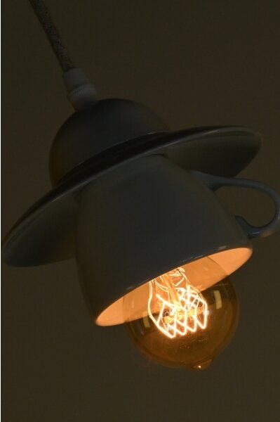 Bohemia-Design - Lustru din porțelan pe cablu 1xE27/60W/230V