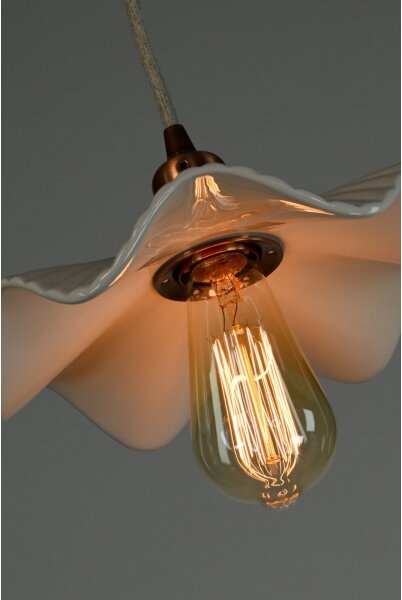 Bohemia-Design - Lustră din porțelan suspendată pe cablu 1xE27/60W/230V