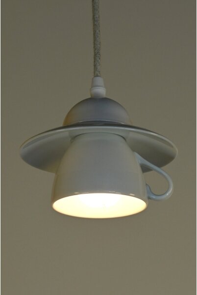 Bohemia-Design - Lustru din porțelan pe cablu 1xE27/60W/230V