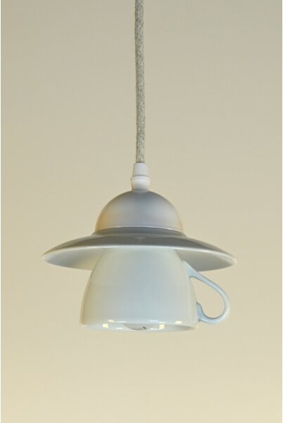Bohemia-Design - Lustru din porțelan pe cablu 1xE27/60W/230V