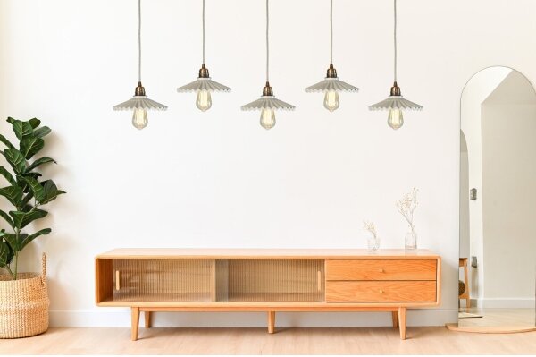 Bohemia-Design - Pendul din porțelan cu cablu 1xE27/60W/230V