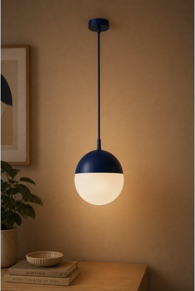Argon 9000 - Lampă suspendată de exterior pe cablu LIV, 1xE27, 15W, 230V, IP44, albastră