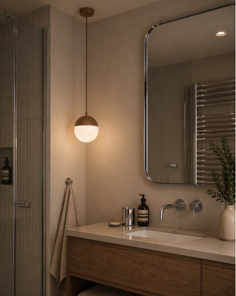 Argon 8998 - Lampă suspendată de exterior LIV, 1x E27 / 15W / 230V, IP44, maro