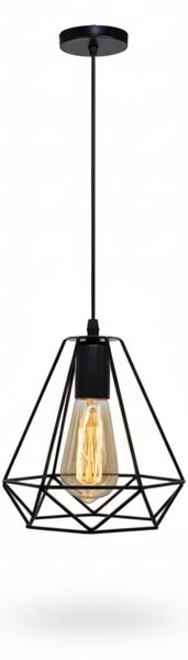 Pendul negru cu Design Vintage Ajustabil – iluminat vintage cu design retro