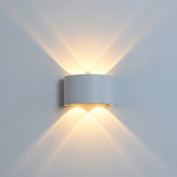 Aplica LED 4W Albă pentru Exterior, Rezistentă la Intemperii, Design Modern