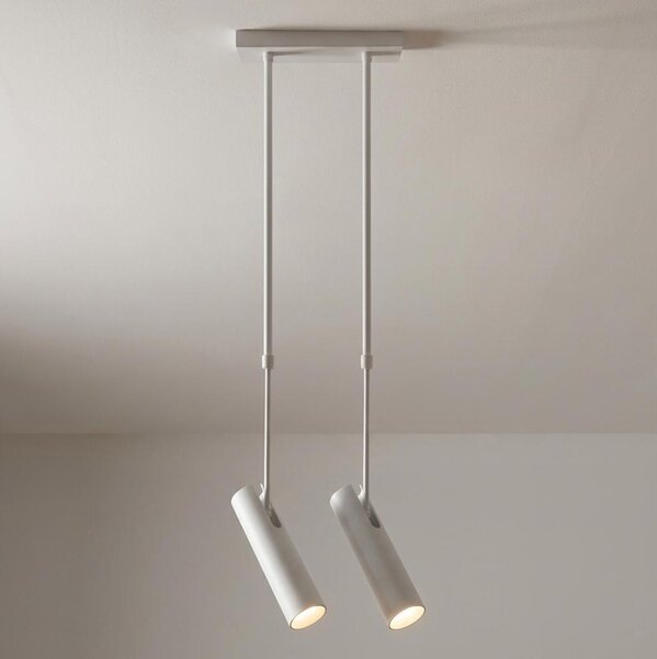 Brilagi - Lustră pe tijă SELE, 2x GU10, 30 W, 230 V, albă