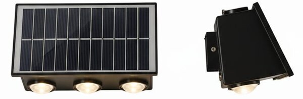 Aplica LED exterior 6W solara, perete, lumina automata