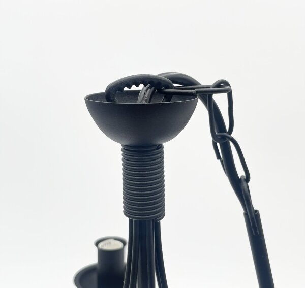 Candelabru cu lanț ANTON 6xE14/60W/230V, negru