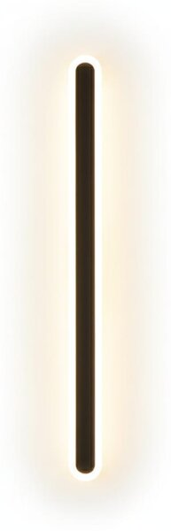 Aplica LED 48W neagra, 60cm, pentru perete, design minimalist, echivalent 300W