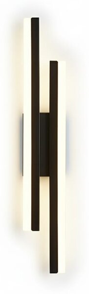 Aplica LED 24W neagra, pentru perete si tavan, design minimalist, echivalent 150W