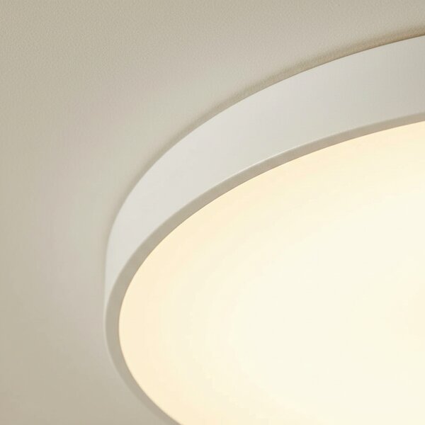 Plafoniera LED rotunda ultra-subtire 30W, alb rece, echivalent 300W, pentru tavan baie si hol