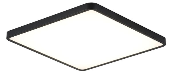 Plafoniera LED Ultra-Slim Patrata, 40W (Echiv. 400W), Negru Mat, Design Modern