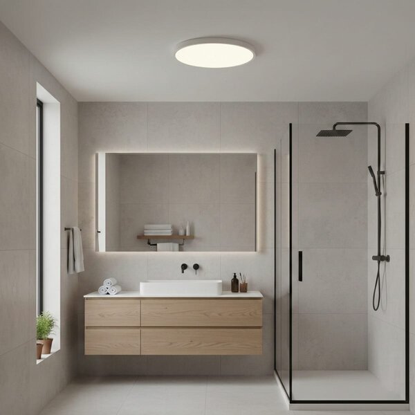 Plafoniera LED Baie 24W, 30cm, IP40, Trei Culori de Lumina, Echivalent 200W, Alba