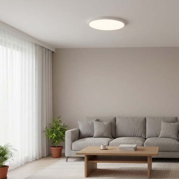Plafoniera LED Baie 24W, 30cm, IP40, Trei Culori de Lumina, Echivalent 200W, Alba