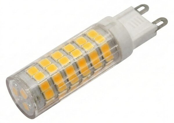 Bec LED G9, 9W, Corp Ceramic, echivalent 60W, ALB rece