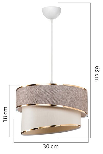 Lustra Loopy Pako World Alb 30x30x18 cm