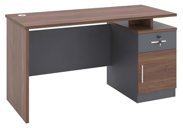 Birou office Cassius Pako World Gri inchis 120x60x75 cm