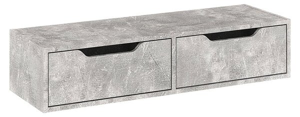 Comoda suspendata masa de toaleta Alberto gri marmura 100x32.5x22 cm