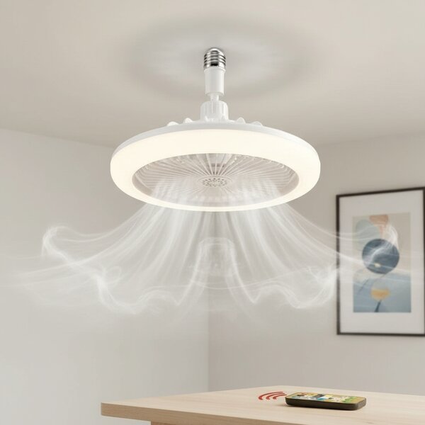 Lampa LED tavan, cu ventilator si telecomanda, 30W