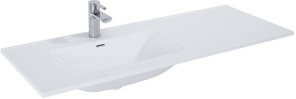 Elita Skappa lavoar 121x46.4 cm dreptunghiular mobilier-cu blat alb luciu RE041204168060