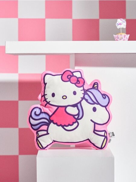 Sinsay - Pernă decorativă Hello Kitty - roz-pastel
