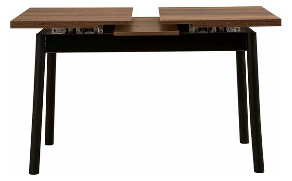 Masa extensibila OLIVER OPEN, maro/negru, PAL melaminat, 120/153x75x77