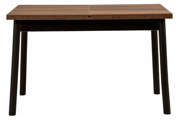 Masa extensibila OLIVER OPEN, maro/negru, PAL melaminat, 120/153x75x77