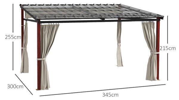 Outsunny Pergola de Gradina cu Pereti Laterali | Aosom Romania
